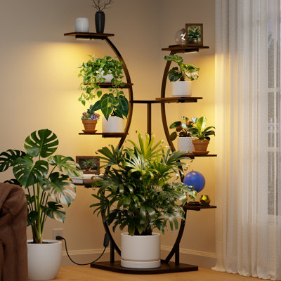Barrina Ls12 Corner Plant Stand With Grow Light, Warm Full